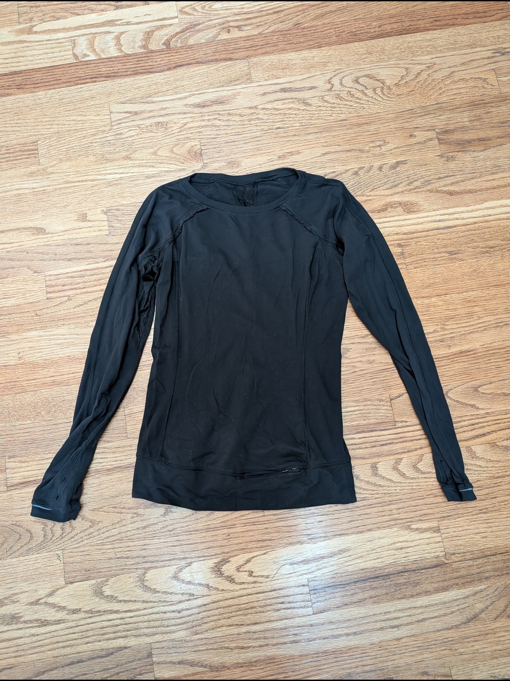 Lululemon Black Long Sleeve Athletic Top Women's 6